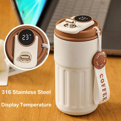 450ml Thermos Bottle Smart Display Temperature 316 | SAMAG