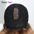 14 Inch Body Wave Wig With Bangs Highlight Color Central Part 4x1 Lace Frontal Human Hair Pre Plucked Natural Hairline