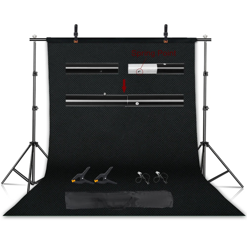 SH Photography Background Stand Kit With Adjustable Stand Support System Backdrops For Photo Studio Chromakey Green Screen Frame