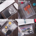 10PCS A6 Binder Pockets 6 Holes Cash Envelopes for Budgeting, Clear Zipper Folders for 6-Ring Binder, Waterproof PVC  Organizer