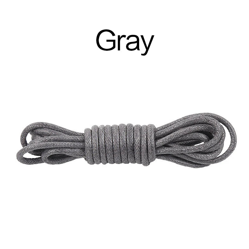 70/90/120/150/160CM Waxed Cotton Round Shoe laces Leather Shoes lace Waterproof ShoeLaces Men Boots Shoelace Shoestring