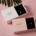 8*8/10*10 1PCS Free Custom Logo Paper Box Necklace Ring Box With Sponge Drawer Box Personalized Exquisite Jewelry Packaging Pack