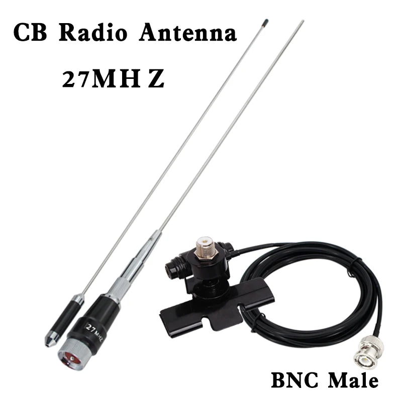 27MHZ CB Radio Antenna BNC Male PL259 Forfor ICOM IC-V8 Kenwood TK100 Motorola HT440 HT90 CB Walkie Talkie Midland/Uniden/Midlan