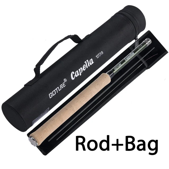 Goture Tenkara Fishing Kit Ultra Light Carbon Fly Fishing Rod 3.6m Mainline Tippet Flies Set Hook Keeper and Accessories Combo