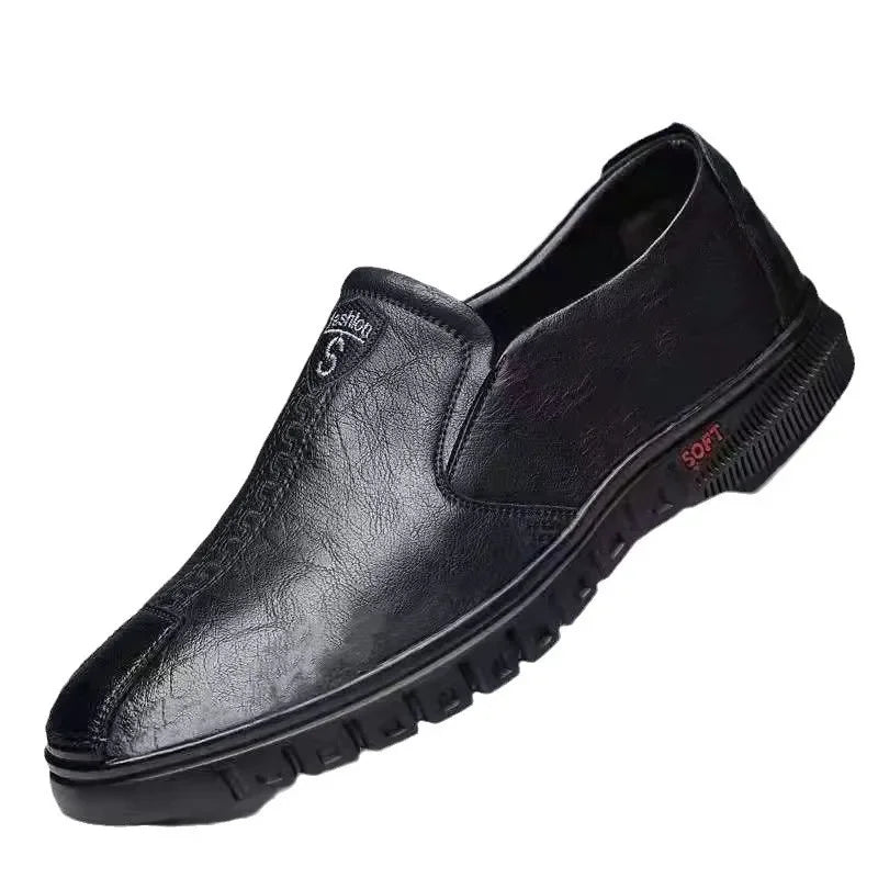 2026 PU Leather Men's Loafers Luxury Men Casual Shoes New Fashion Driving Shoes Breathable Slip on Men Moccasins Plus Size 39~44