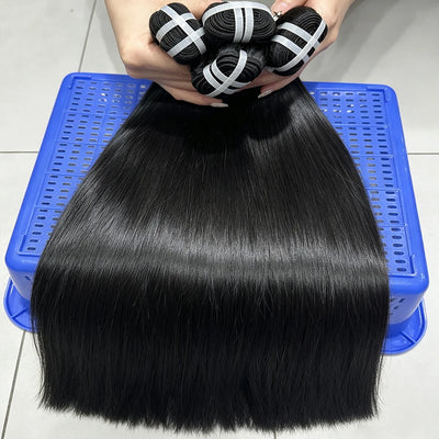 16A Vietnamese Hair Straight Bundles Weft Straight Clean Hair Ends 14A 100% Human Hair Bundles Natural Black 26inch 30inch 3 4pcs Bundle Raw Hair Bundles Remy Thick Weave