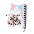 Cute Polka Dot Pet Vest Harness Bowknot Adjustable Pet Traction Rope with Collar Cat Traction Rope Cat