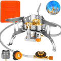 9900W Big Power Camping Gas Stove Portable Outdoor Windproof Stove Camping Picnic Survive Burner Foldable Hiking Gas Stove