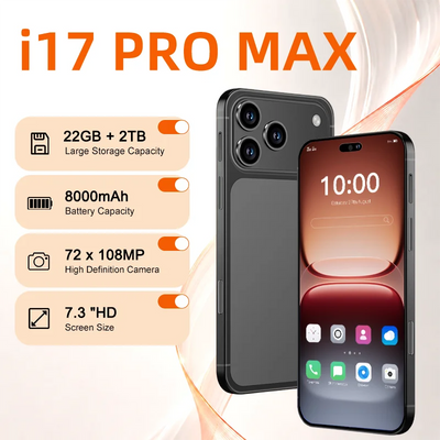 New i17 Pro Max Original Intelligent 5G Dual Card 7.3" | SAMAG