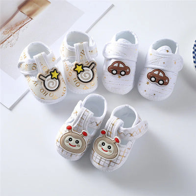 0 - 12Month Baby Girl Boy Shoes First Walkers Cotton Soft | SAMAG