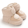 Autumn Winter Boots Baby Girl Boys Winter Warm Shoes Solid Fashion Toddler Fuzzy Balls First Walkers Kid Shoes 0-18M
