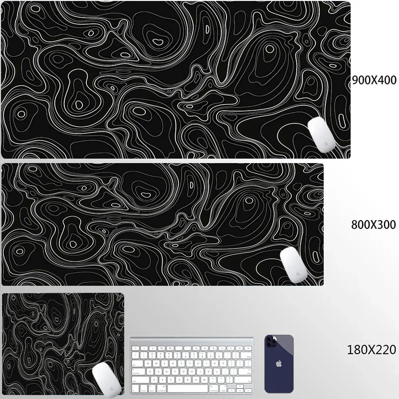 Computer Mouse Pad Strata Liquid Gaming PC Deskmat Laptop Pc Accessory Non-slip soft Mat XXL size Mousepad Large 900x400 Mats