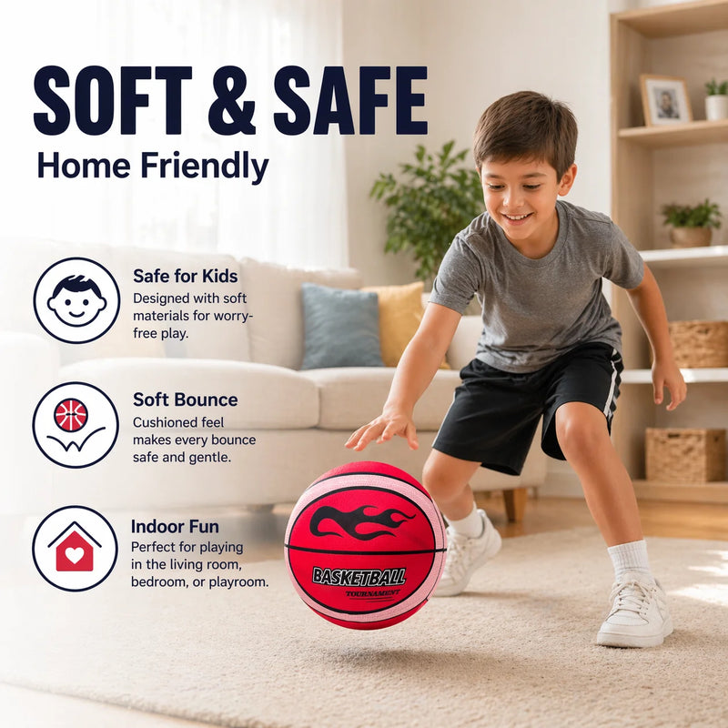 Fabric Cover Silent Basketball Size3 5 7 Quiet Indoor | SAMAG