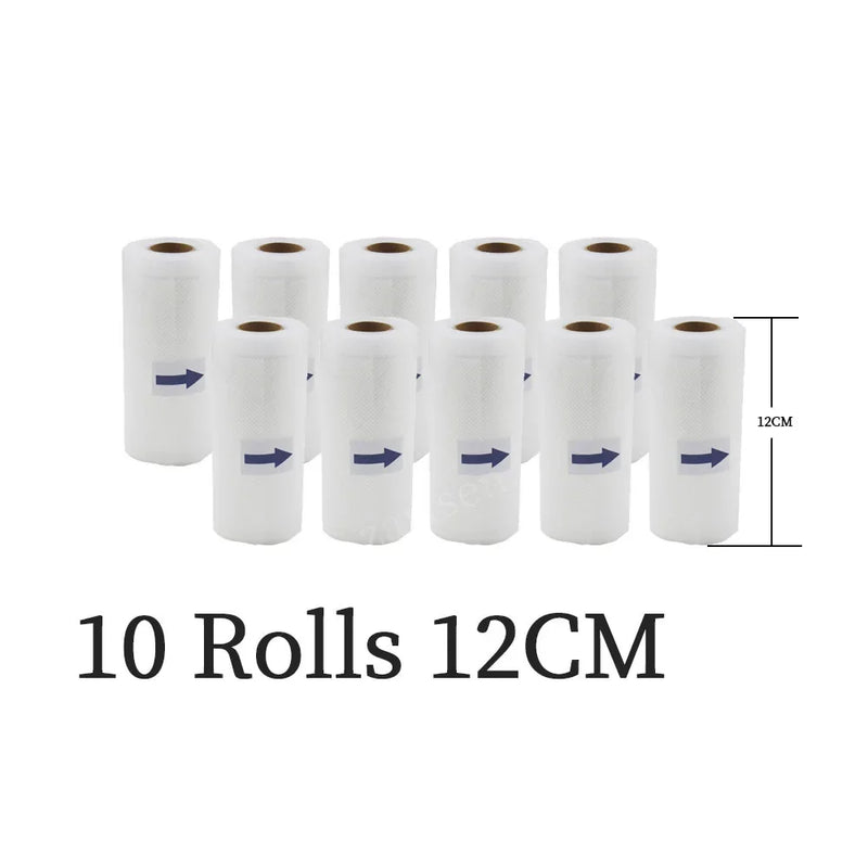 5 Rolls/Lot Food vacuum sealer Storage saver bags Vacuum 5 size Bags For Kitchen Vacuum Sealer to keep food fresh