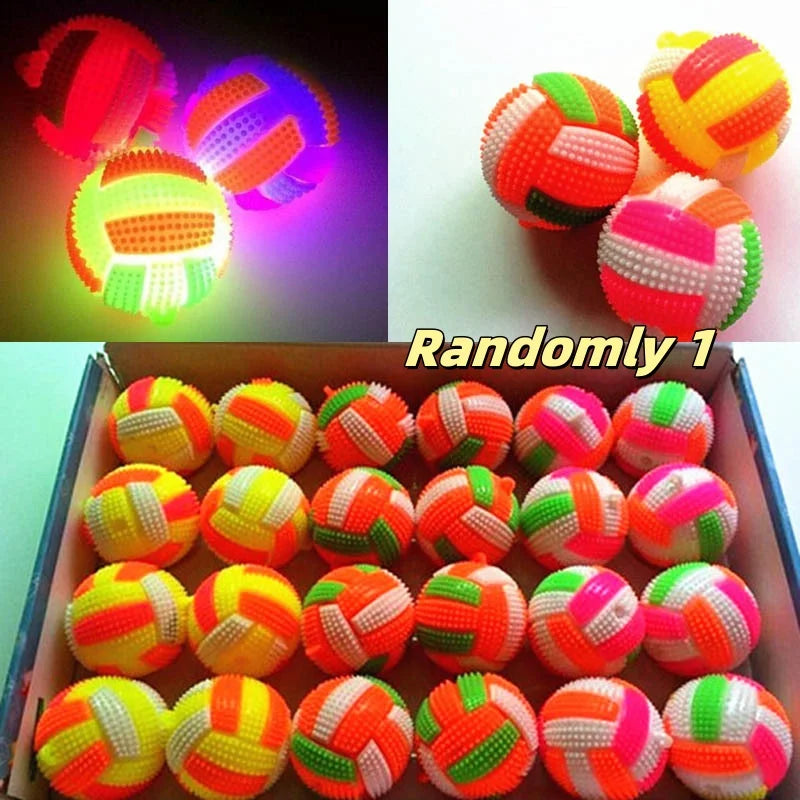 Glowing ball in the dark, squeaking toy, bouncing activated toy, PET ball, puppy, cat, dog, easy to clean
