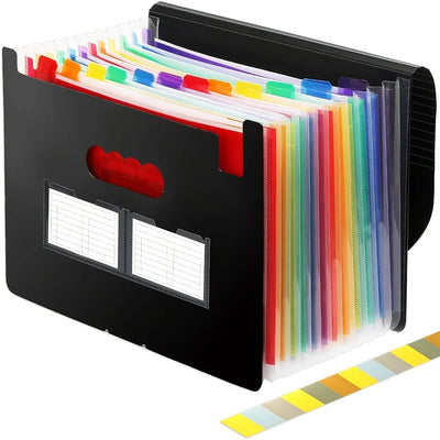 Expanding File Folder, 13/24 Pocket Accordion A4 Letter | SAMAG