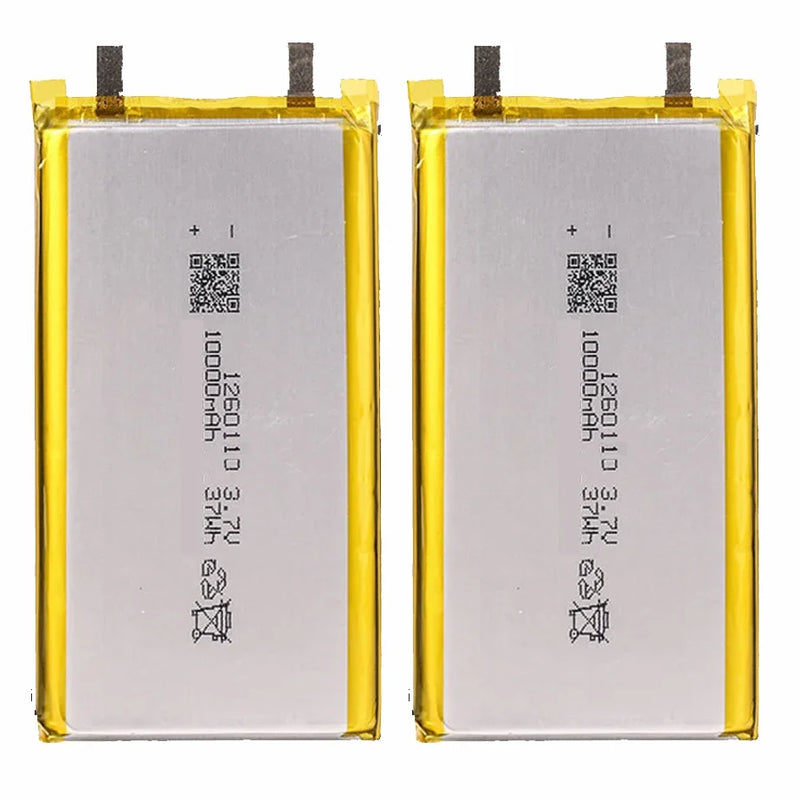 High Quality 3.7V 10000mAh 1260110 Polymer Lithium Ion Li-ion Rechargeable Battery for TOY POWER BANK GPS Table E-book Batteries