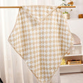 Happyflute Hooded Baby Towel 1Pc Cotton Soft Absorbent Reusable Washable Comfortable Gentle Care Newborn Toddler Bath Wrap