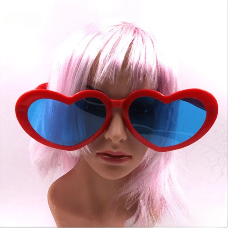 Funny Heart Glasses Photo Props Giant Big Oversized Eyeglasses Party Decorations Photobooth Props Shade Party Diy Supplies