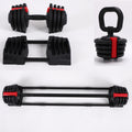 Smart 3-in-1 Adjustable Cast Iron Dumbbell Set Barbel | SAMAG