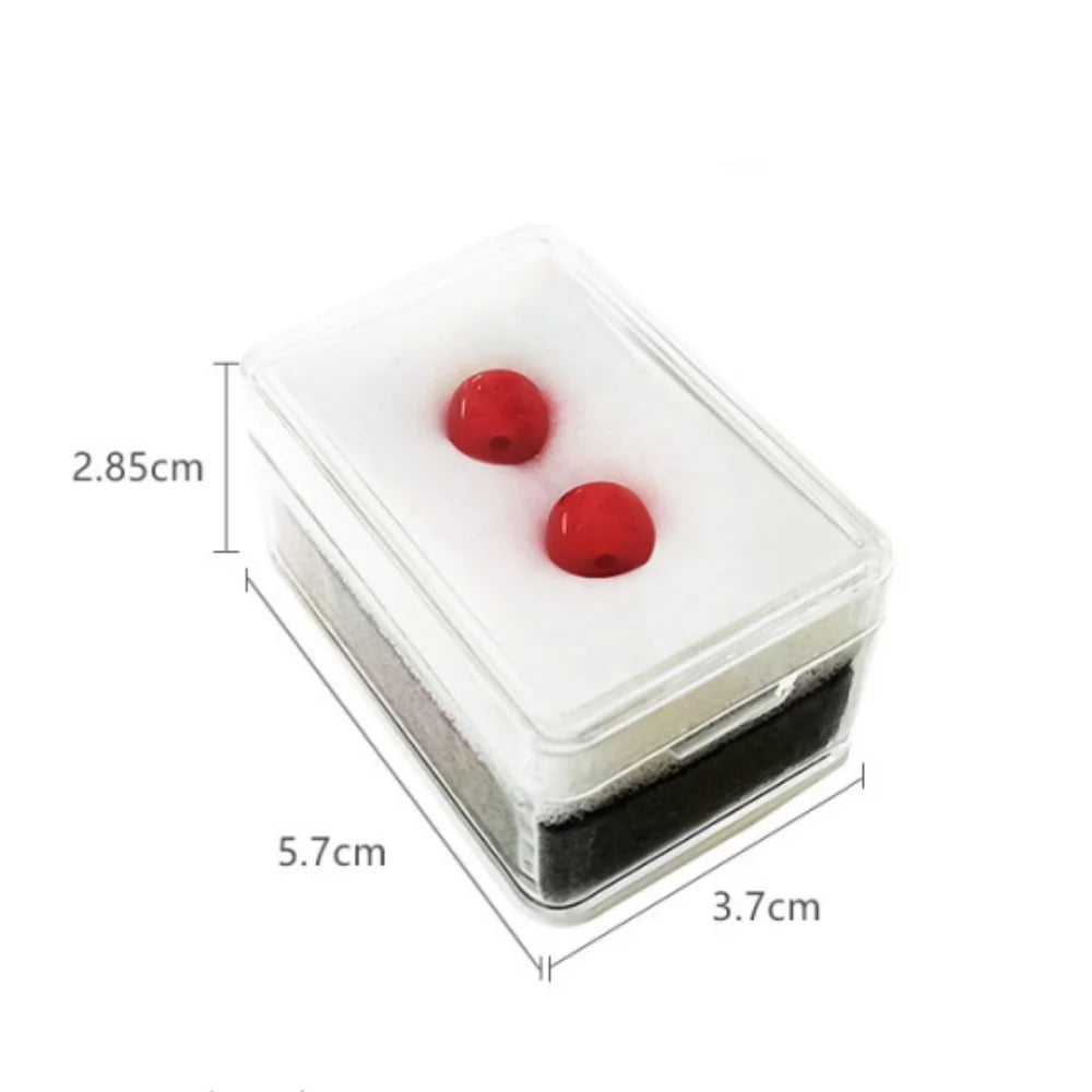 1PC Acrylic Transparent Jewelry Display Box With Foam Pad Bare Stone Gem Diamond Storage Container Case Jewelry Packaging Box