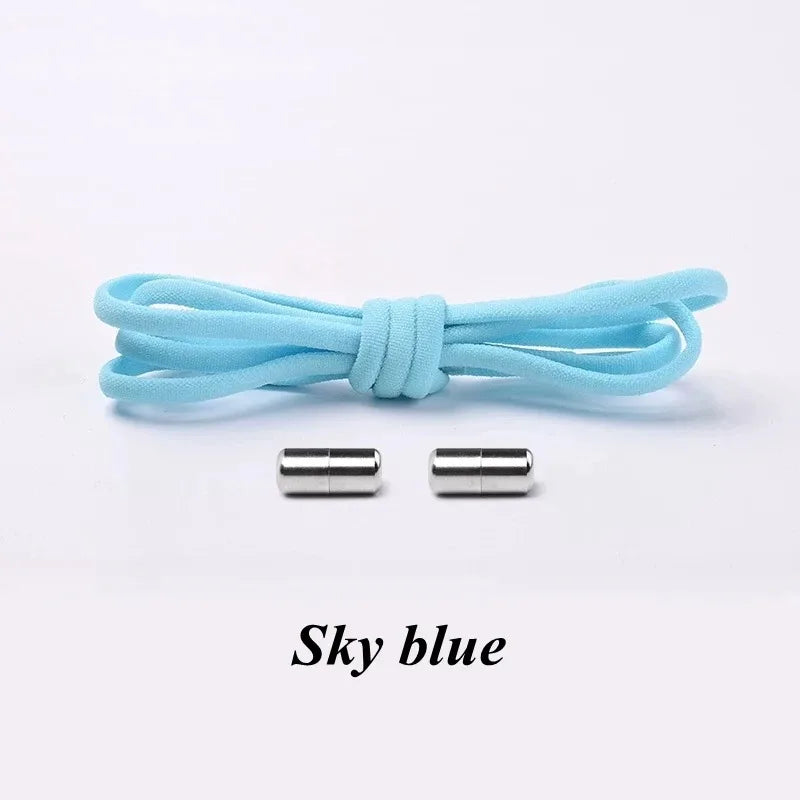 NEW Elastic Shoe Laces Sneakers Shoelace No Tie Shoelaces Metal Lock Lazy Laces for Kids and Adult One Size Fits All Shoe