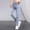 Men's Jeans Spring Summer Ripped Stretch Slim Straight | SAMAG