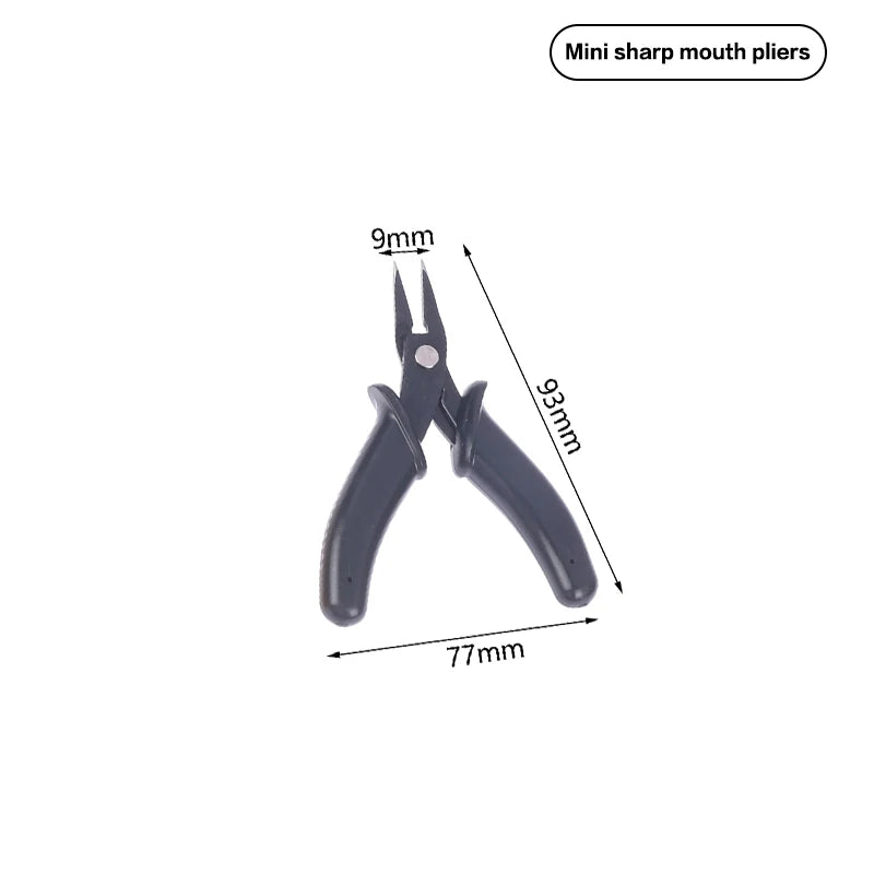 Jewelry Crimping Pliers For Making Tips Tool Tweezers Crimp Nose Pliers Jump Rings & Split Rings Double Rings Diy Accessories