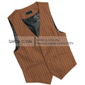 Mens Suit Vest 1920s Mens Vest Slim Fit Formal Business Gangster Waistcoat Striped Tops Cropped Tank Tops 2024 Vests