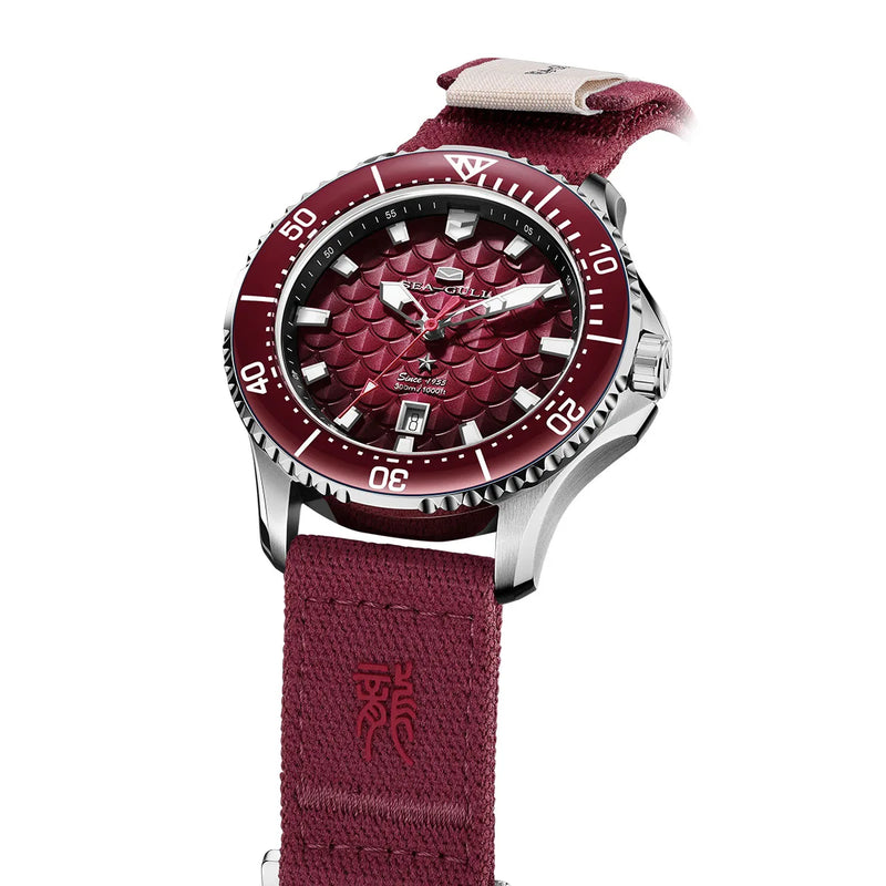 Seagull King of the Dragon Men's Watches Automatic Mechanical Watch Sports Diver 300M Waterproof - Visuel 3 | SAMAG