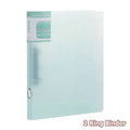 Clear Plastic Files A4 Binder 2-Rings Folder For Documents A4 Paper File Organizer 2-Ring Binder A4 Filing Cabinet
