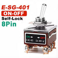 High Current Rocker Switch 2/3/4/6/8/9/12Pin Self Reset/Self-locking Toggle Switch Copper Pin 32A 250VAC Power Button Switch