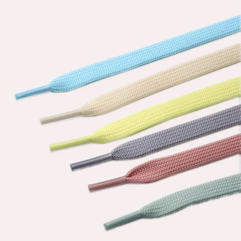 1Pair Sneakers Shoelaces Shoes Accessories Laces for Shoes Unisex Flat Shoe Lace Classic Shoelace Af1 Solid Color Shoe Strings