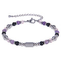2026 Classic 6mm Tiger Eye Stone Hematite Beaded Bracelet Adjustable Stainless Steel Chain Bracelet for Men Women Jewelry Gifts