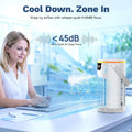 Portable Air Conditioners, Personal Evaporative Air Cooler 1200ML with Ice Cooling Mist Fans That Blow Cold Air Like AC(White)