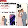 Custom Photo Cases For iPhone 17 16 15 14 13 12 11 Pro 17Pro Max Air Mini Plus Silicone Transparent Leather Glass Plastic Cover