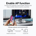 KEBIDUMEI Mini USB WIFI 6 Dongle 2.4GHz Network Card Wi - Fi Lan Adapter Driver Free For PC Laptop Wind - Visuel 4 | SAMAG