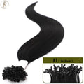 TESS U Tip Fusion Hair Extensions Microlink Keratin Hair Extensions 1g/pc Human Hair Capsules Pre Bonded Natural Hair Extensions