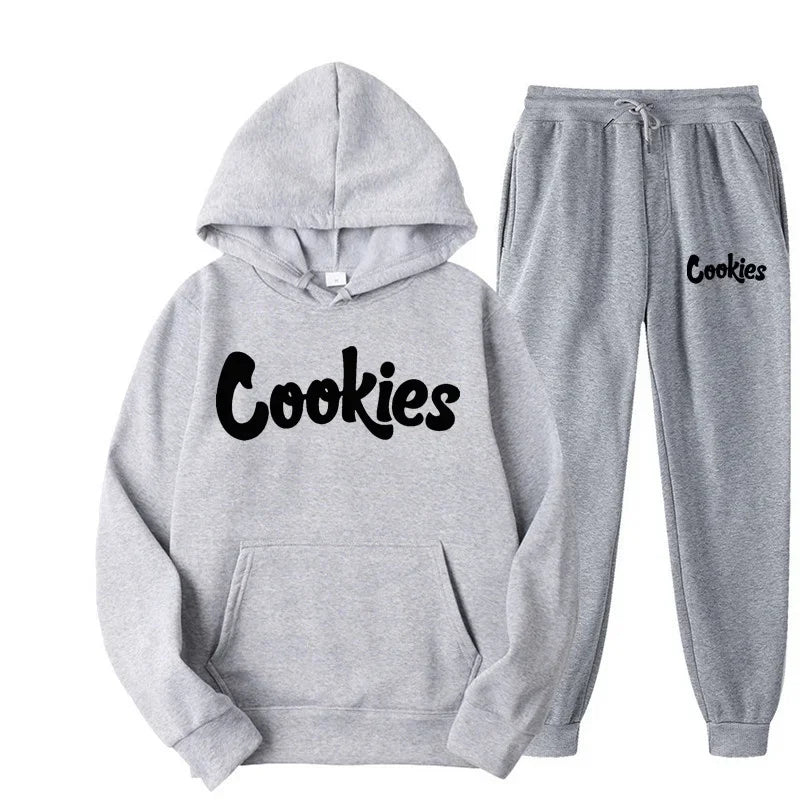 Men and women of the same fashion trend hoodie casual two - piece suit jacket pants brand printing logo - View 10 | SAMAG