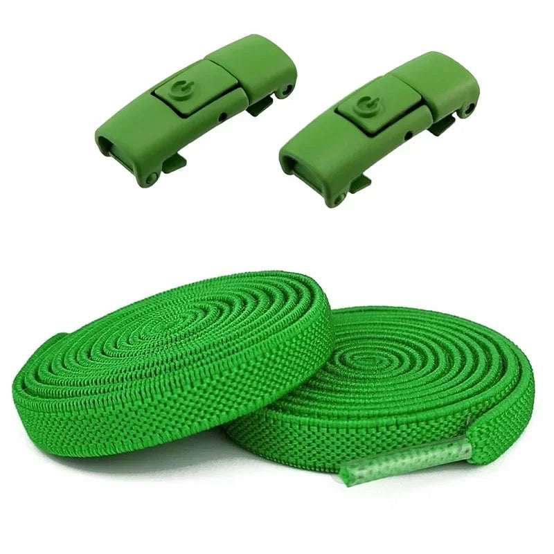 Elastic Laces Sports Colorful Press Lock Shoelaces Without Ties Flats No Tie Shoe Laces Kid Adult Shoelace Shoes Accessories New
