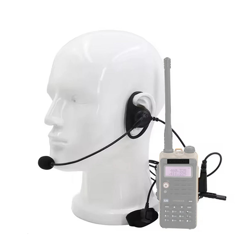 BAOFENG UV-5R Walkie Talkie Headset with Mic PTT 2 Pin Earphone Noise Reduction Stretchable For UV-21 PRO Quansheng K5 K6