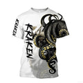 Tentacle Organism Pattern T - Shirt For Men Retro Ocean | SAMAG