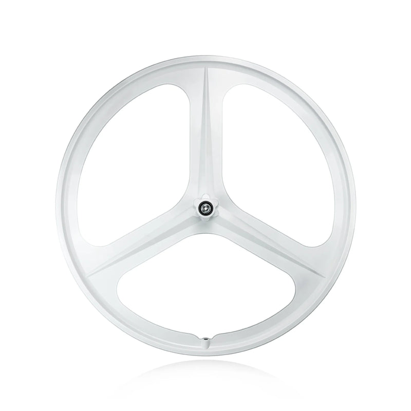 MAGICBROS Fixed Gear Bike Front Wheel 700C Three-Spoke Magnesium Alloy Hub One-Piece Track Bike Single Wheel Hub for Fixed Gear