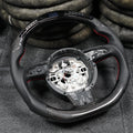 Carbon Fiber LED Car Steering Wheel Kit Suitable For Audi A3 A6 A7 S6 2012 2013 2014 2015 2016 Models Perforated Leather
