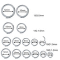 1PC G23 Titanium Septum Clicker Segment Hinged Rings Labret Lip Nose Hoop Earrings Ear Piercer 10-20G TITANIUM PIERC JEWELRI