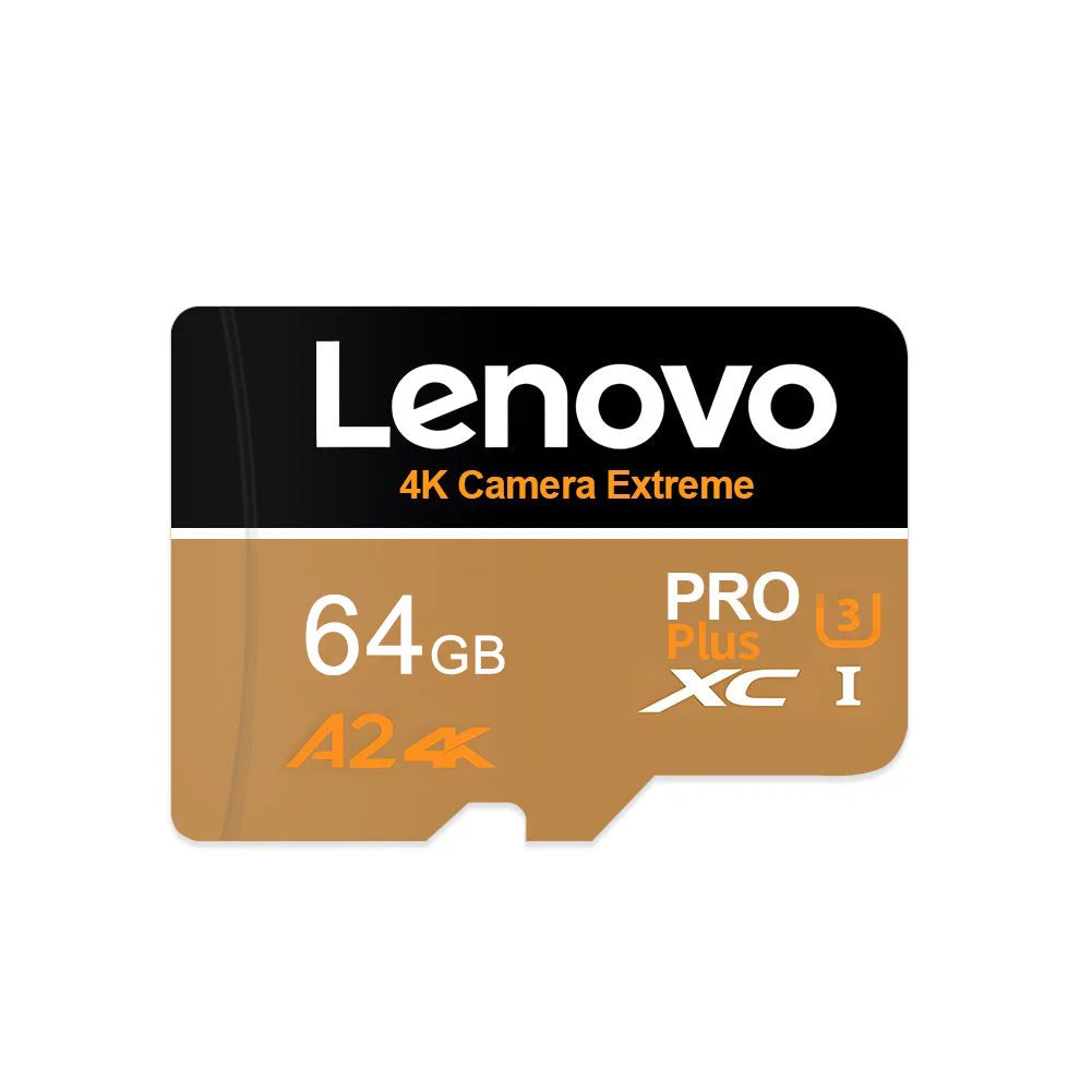 Lenovo Micro SD Card 512GB 256GB V30 U3 Flash Memory Card Class 10 High Speed Cartao De Memoria 128GB For Xiaomi Phone Laptop