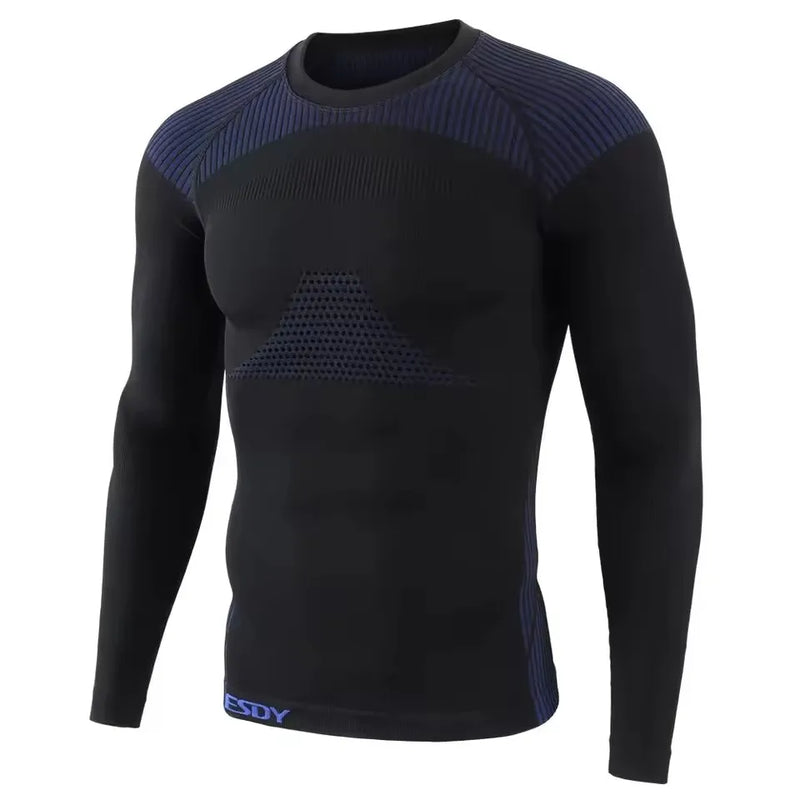 Men Sports Tactical Underwear Set Winter Warm Underwear Long Shirt Breathable Quick Drying Clothing Sweatwicking Sports Clothing