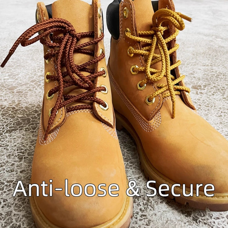 Classic Round Shoelaces Durable Polyester Solid Sneaker Boot Laces Anti-loose Replacement Sports Shoes Laces 1 Pair