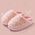 Women's Winter Plush Slippers Fleece-Lined Indoor House Shoes with Thick Sole Anti-Slip Odor-Control Feature for Couples