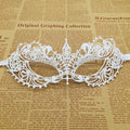 1pcs Hot Sale White Sexy Lace Half Face Masks Various Styles Halloween Masquerade Party Dance Mask Costume